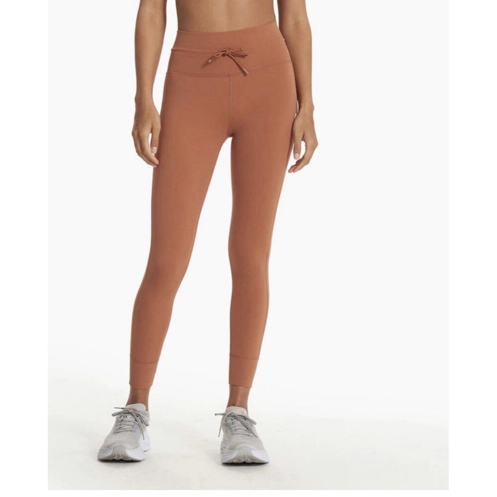 Vuori Daily Leggings Size Medium Excellent Terra Cotta Tie Waist Athletic Pant